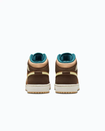 Jordan 1 Mid GS Cacao Wow von Hinten