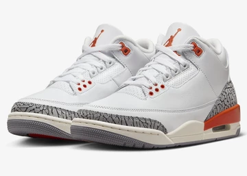 Der Jordan 3 Georgia Peach von schräg außen