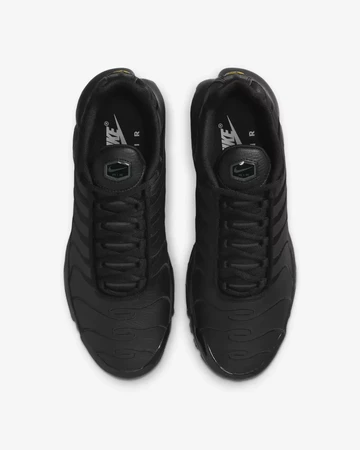 Air Max Plus Black Leather von oben