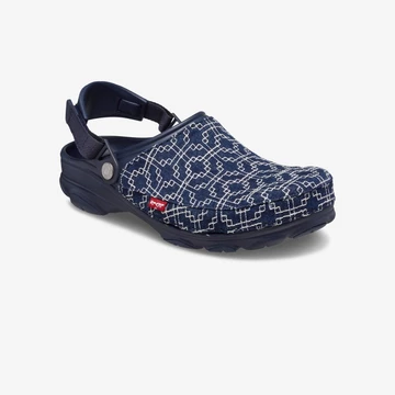 Levi's Crocs All-Terrain Clog Sashiko Dark Wash - seitlich