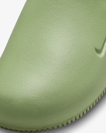Nike Calm Mule Slipper Oil Green toebox