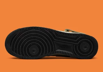 Air Force 1 Mid Khaki Black Nylon Sohle