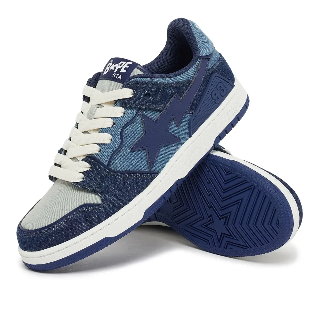 A Bathing Ape BAPE SK8 Sta Denim Indigo 001FWJ301022IING | Dead Stock