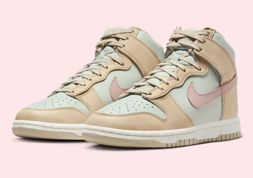 Dunk High Tan Light Grey Paar