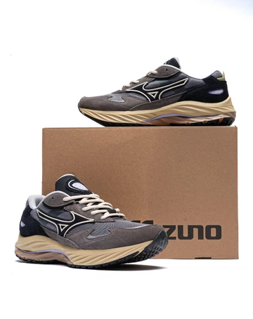 Mizuno Wave Rider Beta Vintage Khaki Quiet Shade Paar + Box