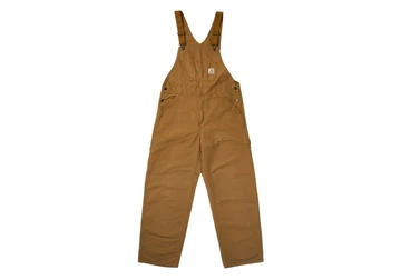 Palace Carhartt WIP Kollektion Fall Winter 2023 braune Latzhose von vorne