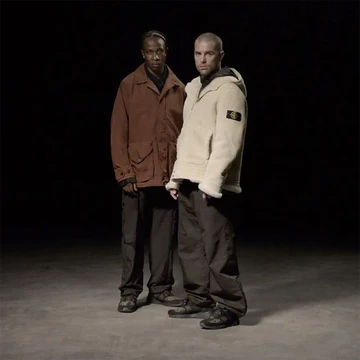 Stone Island New Balance 991v2 Dark Grey Lookbook Model