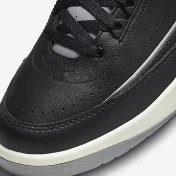 Jordan 2 Black Cement Detail Toebox