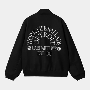 Varsity Bomberjacke aus der Carhartt WIP Work Life Ballads Kollektion Rückseite