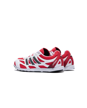 adidas Adizero PR Footwear White Pure Ruby schräg von hinten