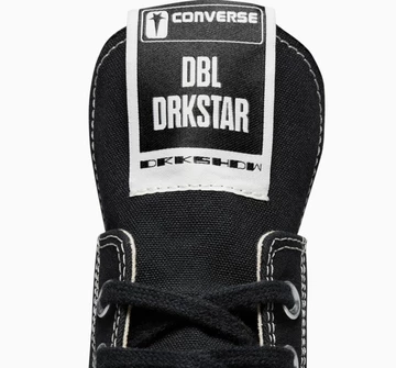 Rick Owens DRKSHDW x Converse DBL DRKSTAR Chuck 70 Low Black - Zunge