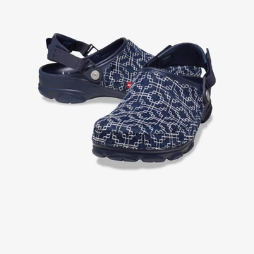 Levi's Crocs All-Terrain Clog Sashiko Dark Wash