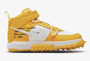 Off-White Nike Air Force 1 Mid Varsity Maize Innenseite