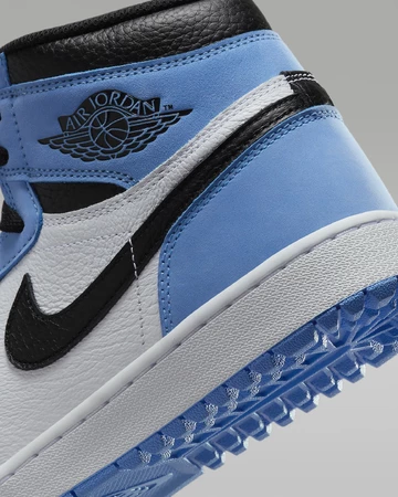 Die Ferse des Jordan 1 High Golf University Blue