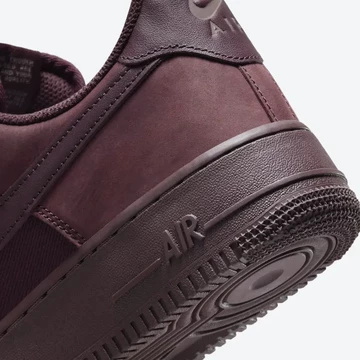 Air Force 1 Low Premium Burgundy Crush Detail Ferse