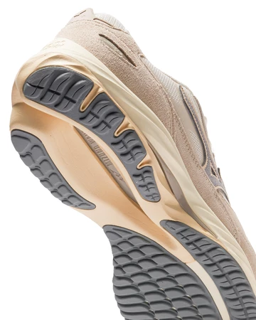 Die Sohle des Mizuno Wave Rider Beta White Sand