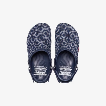 Levi's Crocs All-Terrain Clog Sashiko Dark Wash - oben