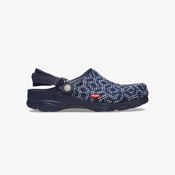 Levi's Crocs All-Terrain Clog Sashiko Dark Wash - Außen