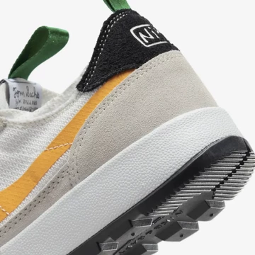 Tom Sachs NikeCraft GPS White Green Gold Detail Ferse