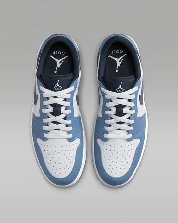Jordan 1 Low Golf Aegean Storm von oben