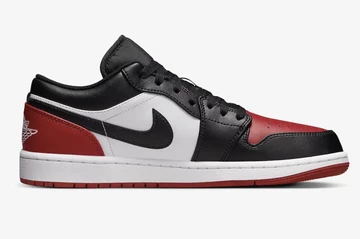Jordan 1 Low Bred Toe 2.0 Innenseite