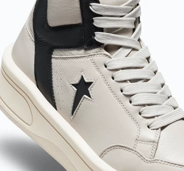 Rick Owens Converse Turbowpn Mid Pelican Detail Logo