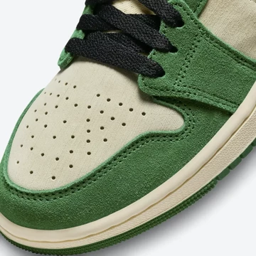 Jordan 1 High Zoom CMFT 2 Pine Green Detail Toebox