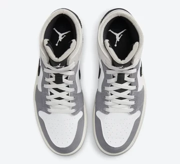 Jordan 1 Mid Craft Cement Grey von Oben