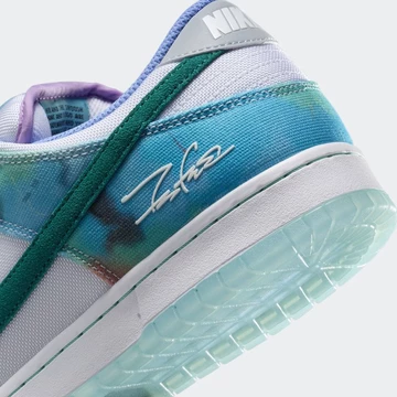 Futura Laboratories SB Dunk Low Bleached Aqua