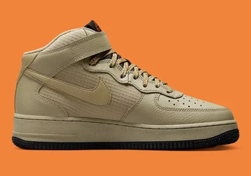 Air Force 1 Mid Khaki Black Nylon Innenseite