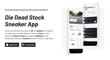 Dead Stock Sneaker Blog App Download kostenlos für Apple iphone und Google Play