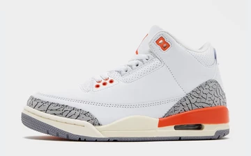 Der Jordan 3 Georgia Peach im Grade School Sizing