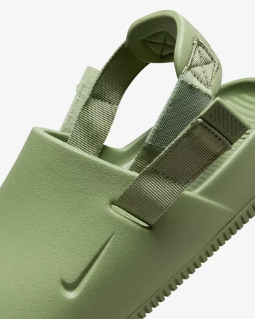 Nike Calm Mule Slipper Oil Green Details