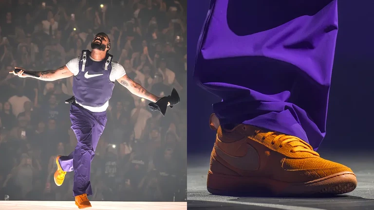 Nike Book Chapter 1 - Drake wears the new signature silhouette at his concert
