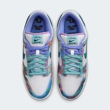 Futura Laboratories SB Dunk Low Bleached Aqua