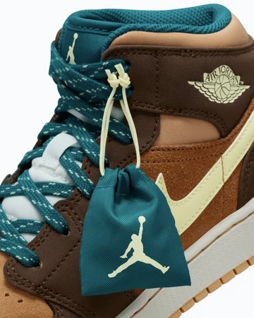 Jordan 1 Mid GS Cacao Wow Beutel