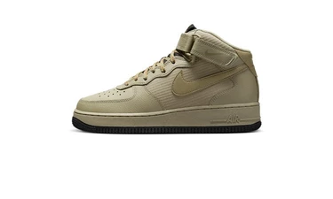 Air Force 1 Mid Khaki Black Nylon