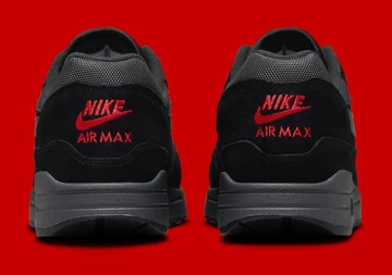Air Max 1 Black University Red - Ferse