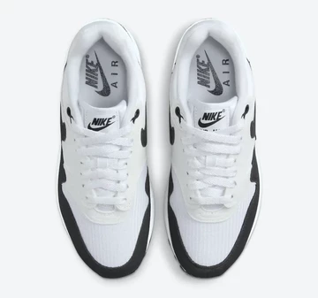 Air Max 1 Black White von Oben