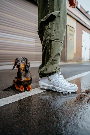 Air Max 95 All White - on feet & Outfit Bilder