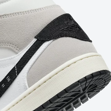 Jordan 1 Mid Craft Cement Grey Detail Ferse