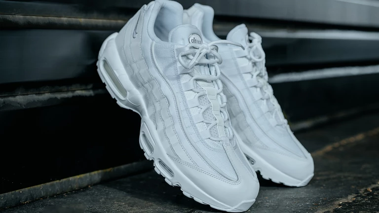 Air Max 95 All White - on feet & outfit pictures