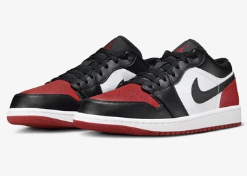Jordan 1 Low Bred Toe 2.0 Paar