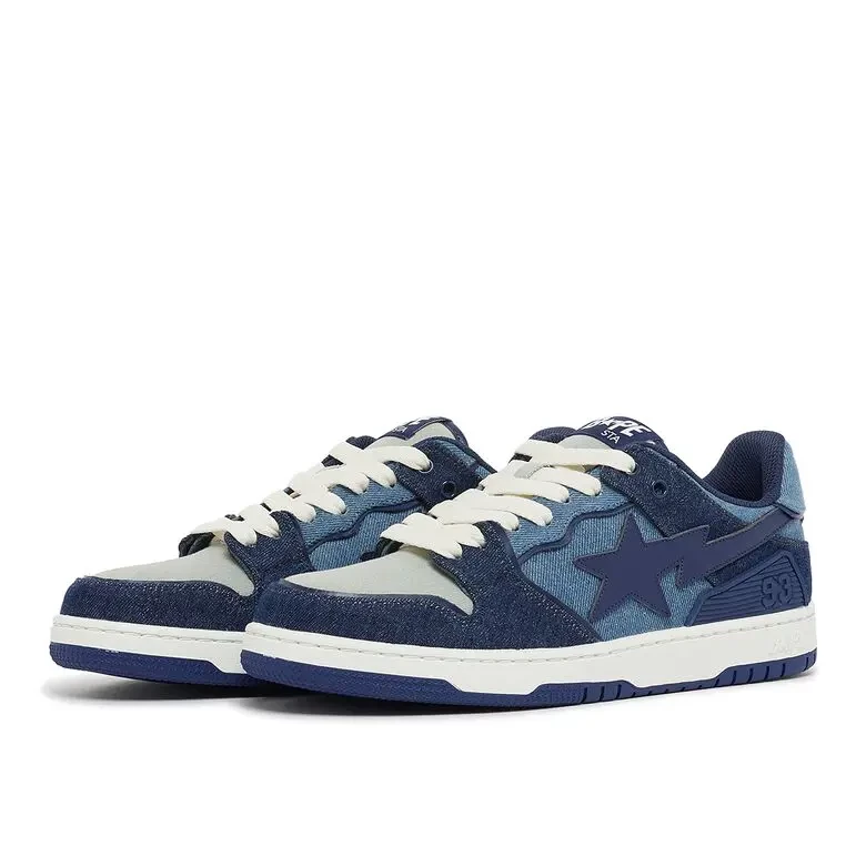 A Bathing Ape BAPE SK8 Sta Denim Indigo 001FWJ301022IING | Dead Stock