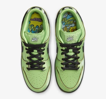The Powerpuff Girls Nike SB Dunk Low Buttercup official Pictures