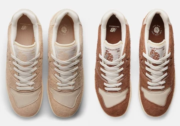 Aimé Leon Dore New Balance 550 True Brown - beide Colorways von oben