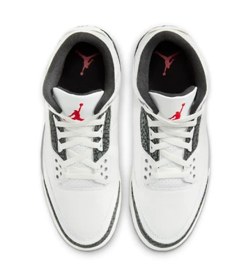 Jordan 3 Retro Cement Grey von oben