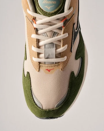 Mizuno Wave Rider Beta Urban Landscape Pack Rifle Green Detail Toebox