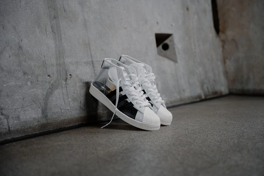 adidas gazelle silver green womens adidas Superstar 80s x Blondey Shoes Footwear White / Core Black / Gum main image 0