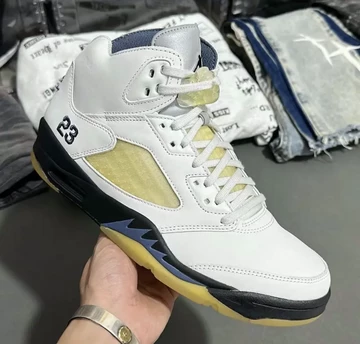 A Ma Maniere Jordan 5 Diffused Blue In Hand